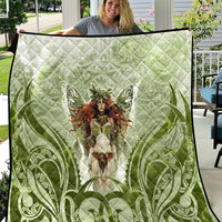 New Zealand Maori Fairy Patupaiarehe Quilt Polynesian Style LT05 Red - Polynesian Pride
