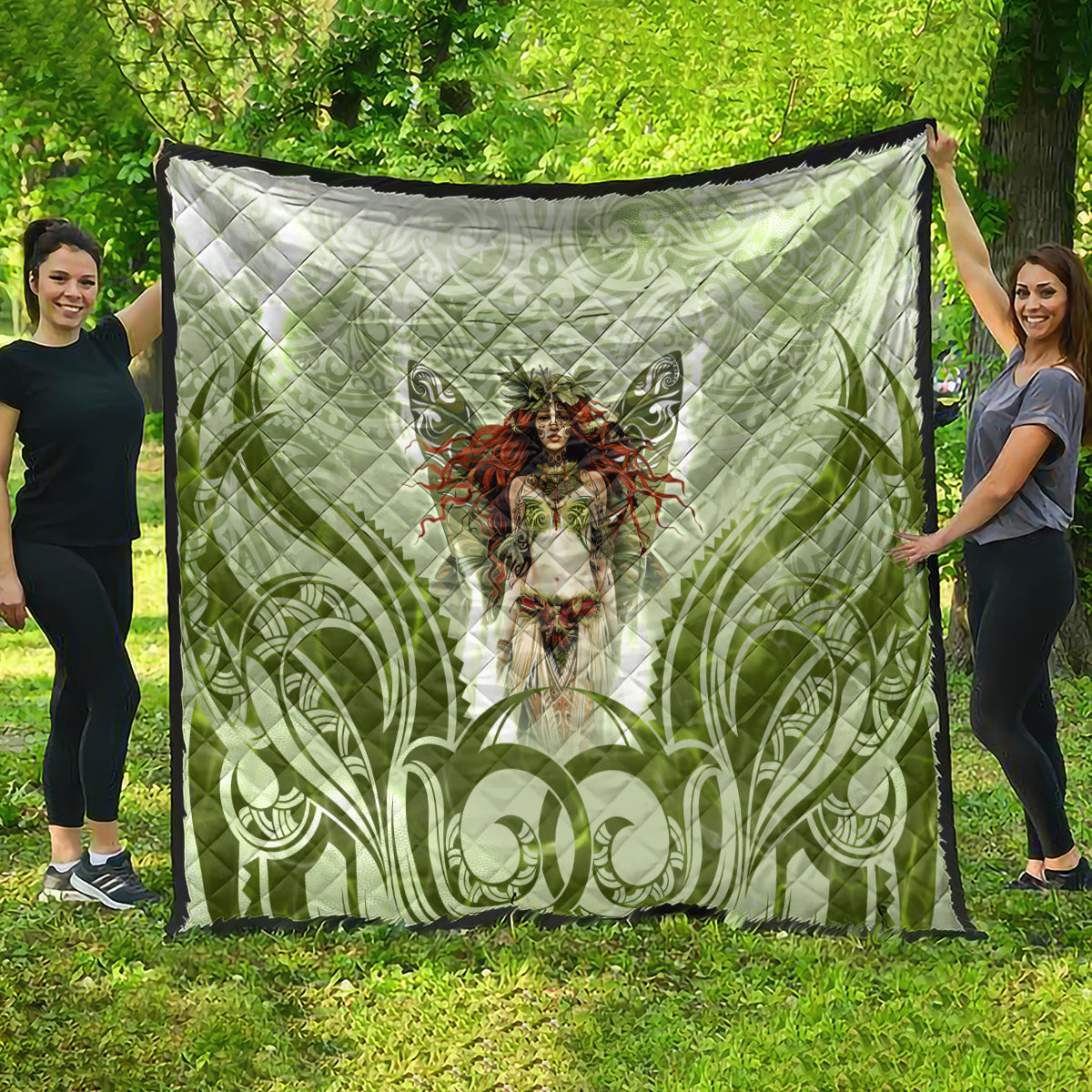 New Zealand Maori Fairy Patupaiarehe Quilt Polynesian Style LT05 - Polynesian Pride