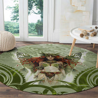 New Zealand Maori Fairy Patupaiarehe Round Carpet Polynesian Style LT05 - Polynesian Pride