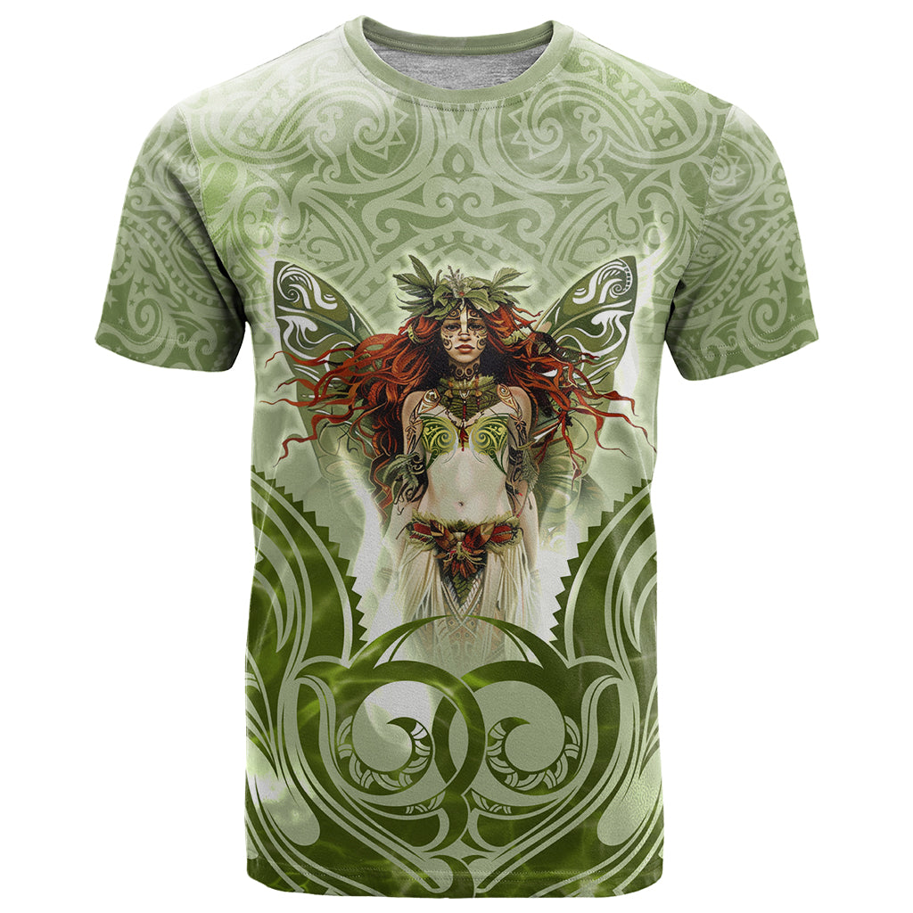 New Zealand Maori Fairy Patupaiarehe T Shirt Polynesian Style LT05 Red - Polynesian Pride