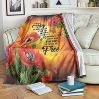 ANZAC Day Red Poppy Blanket Honoring The ANZAC Spirit
