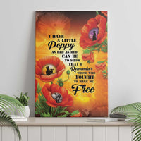 ANZAC Day Red Poppy Canvas Wall Art Honoring The ANZAC Spirit