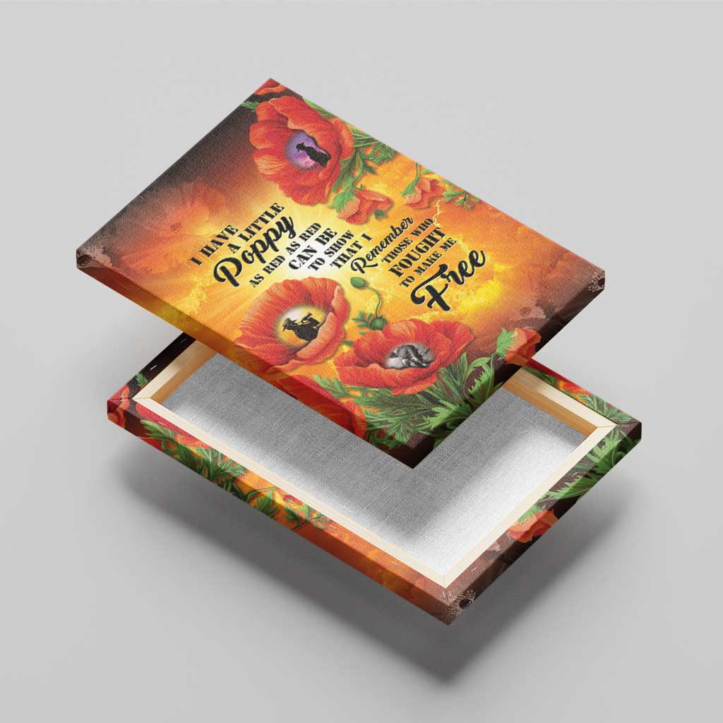 ANZAC Day Red Poppy Canvas Wall Art Honoring The ANZAC Spirit
