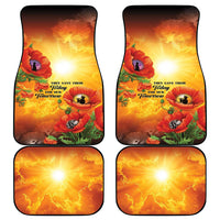 ANZAC Day Red Poppy Car Mats Honoring The ANZAC Spirit