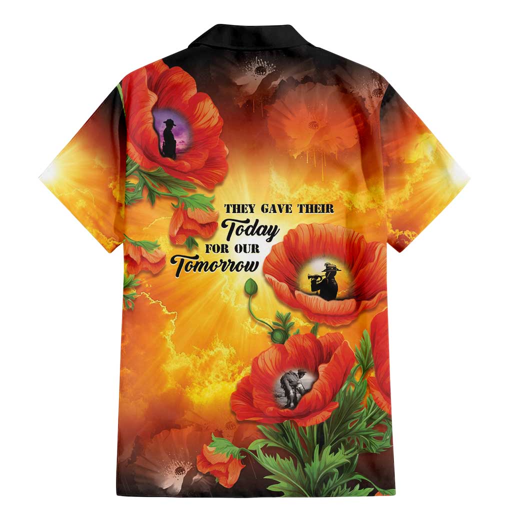 ANZAC Day Red Poppy Family Matching Mermaid Dress and Hawaiian Shirt Honoring The ANZAC Spirit