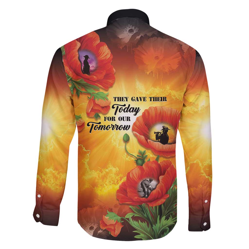 ANZAC Day Red Poppy Family Matching Mermaid Dress and Hawaiian Shirt Honoring The ANZAC Spirit