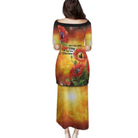 ANZAC Day Red Poppy Family Matching Puletasi and Hawaiian Shirt Honoring The ANZAC Spirit