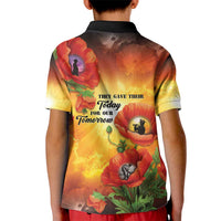ANZAC Day Red Poppy Kid Polo Shirt Honoring The ANZAC Spirit LT05 - Polynesian Pride