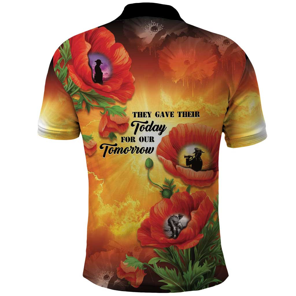 ANZAC Day Red Poppy Polo Shirt Honoring The ANZAC Spirit