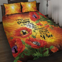 ANZAC Day Red Poppy Quilt Bed Set Honoring The ANZAC Spirit