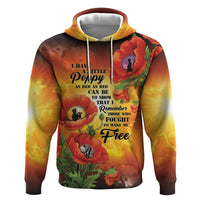 ANZAC Day Red Poppy Zip Hoodie Honoring The ANZAC Spirit