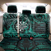 New Zealand Darts Back Car Seat Cover Maori Koru Dartboard Turquoise Flame