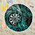 New Zealand Darts Beach Blanket Maori Koru Dartboard Turquoise Flame