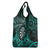 New Zealand Darts Grocery Bag Maori Koru Dartboard Turquoise Flame