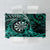 New Zealand Darts Tablecloth Maori Koru Dartboard Turquoise Flame