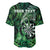 Personalised New Zealand Darts Baseball Jersey Maori Koru Dartboard Green Flame