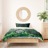 New Zealand Darts Bedding Set Maori Koru Dartboard Green Flame