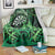 New Zealand Darts Blanket Maori Koru Dartboard Green Flame