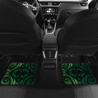 New Zealand Darts Car Mats Maori Koru Dartboard Green Flame