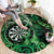 New Zealand Darts Round Carpet Maori Koru Dartboard Green Flame