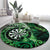 New Zealand Darts Round Carpet Maori Koru Dartboard Green Flame