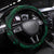 New Zealand Darts Steering Wheel Cover Maori Koru Dartboard Green Flame