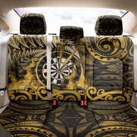 New Zealand Darts Back Car Seat Cover Maori Koru Dartboard Gold Flame