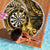 New Zealand Darts Beach Blanket Maori Koru Dartboard Gold Flame