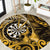 New Zealand Darts Round Carpet Maori Koru Dartboard Gold Flame