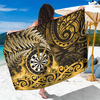 New Zealand Darts Sarong Maori Koru Dartboard Gold Flame