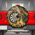 New Zealand Darts Spare Tire Cover Maori Koru Dartboard Gold Flame