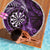New Zealand Darts Beach Blanket Maori Koru Dartboard Purple Flame