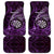 New Zealand Darts Car Mats Maori Koru Dartboard Purple Flame