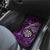 New Zealand Darts Car Mats Maori Koru Dartboard Purple Flame