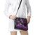 New Zealand Darts Shoulder Handbag Maori Koru Dartboard Purple Flame