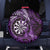 New Zealand Darts Spare Tire Cover Maori Koru Dartboard Purple Flame