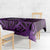 New Zealand Darts Tablecloth Maori Koru Dartboard Purple Flame