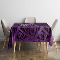 New Zealand Darts Tablecloth Maori Koru Dartboard Purple Flame