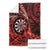 New Zealand Darts Blanket Maori Koru Dartboard Red Flame