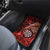 New Zealand Darts Car Mats Maori Koru Dartboard Red Flame