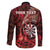Personalised New Zealand Darts Family Matching Puletasi and Hawaiian Shirt Maori Koru Dartboard Red Flame