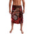 Personalised New Zealand Darts Lavalava Maori Koru Dartboard Red Flame