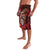 Personalised New Zealand Darts Lavalava Maori Koru Dartboard Red Flame