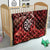 New Zealand Darts Quilt Maori Koru Dartboard Red Flame