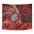New Zealand Darts Tapestry Maori Koru Dartboard Red Flame
