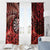 New Zealand Darts Window Curtain Maori Koru Dartboard Red Flame