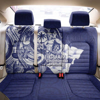 Guam Chief Quipuha Back Car Seat Cover Polynesian Pattern With Guasali Flowers