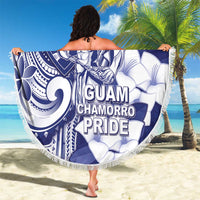Guam Chief Quipuha Beach Blanket Polynesian Pattern With Guasali Flowers