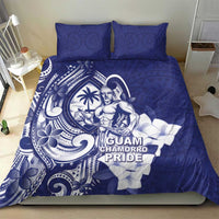 Guam Chief Quipuha Bedding Set Polynesian Pattern With Guasali Flowers