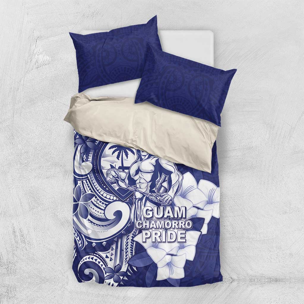 Guam Chief Quipuha Bedding Set Polynesian Pattern With Guasali Flowers